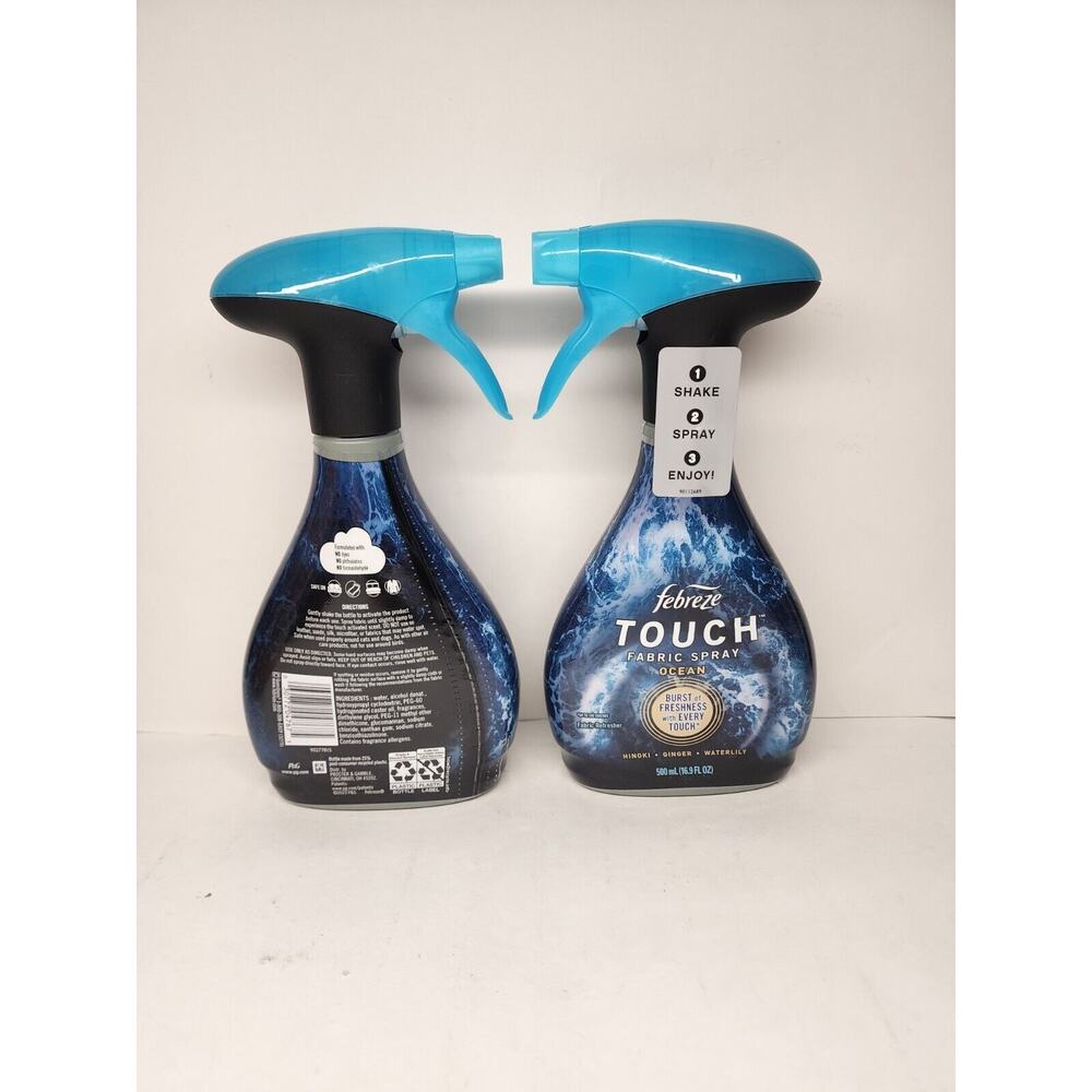 Febreze OCEAN Touch Fabric Spray - Set of (2) 16.9 oz Hinoki, Ginger & Waterlily - Picture 2 of 2